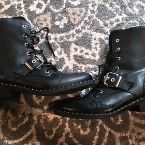 Black Combat Styled Boots